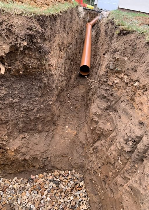 drainage pipe work